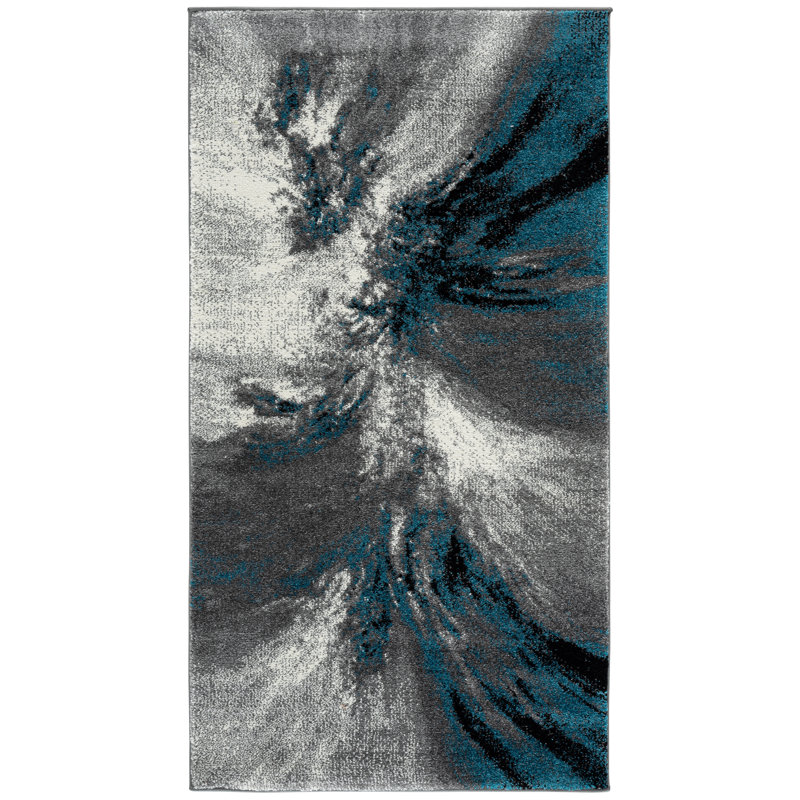 Donnovan Performance Abstract Rug, Rectangle 2'7" x 5'