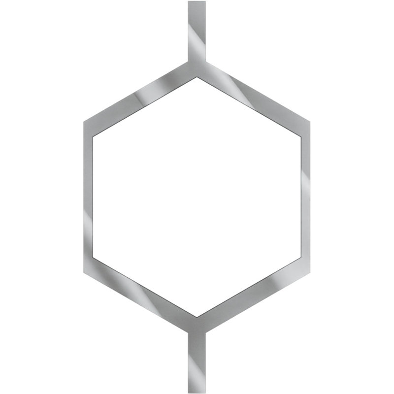Très grands panneaux de plafond décoratifs en acrylique Westmore l 40 1/2 po x H 23 1/8 po x T 1/8 po, gris, Gris
