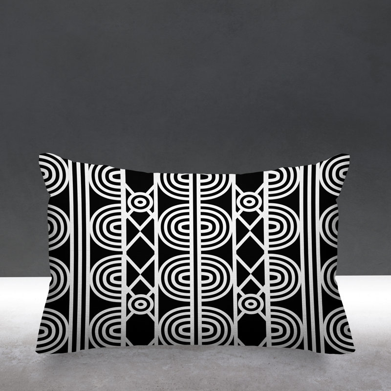 Housse et insert de coussin extérieur Isabis, Noir