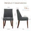 Parsons Upholstered Dining Chair Solid Wood Side Chair - Comfort & Style for Modern Homes-1540334140