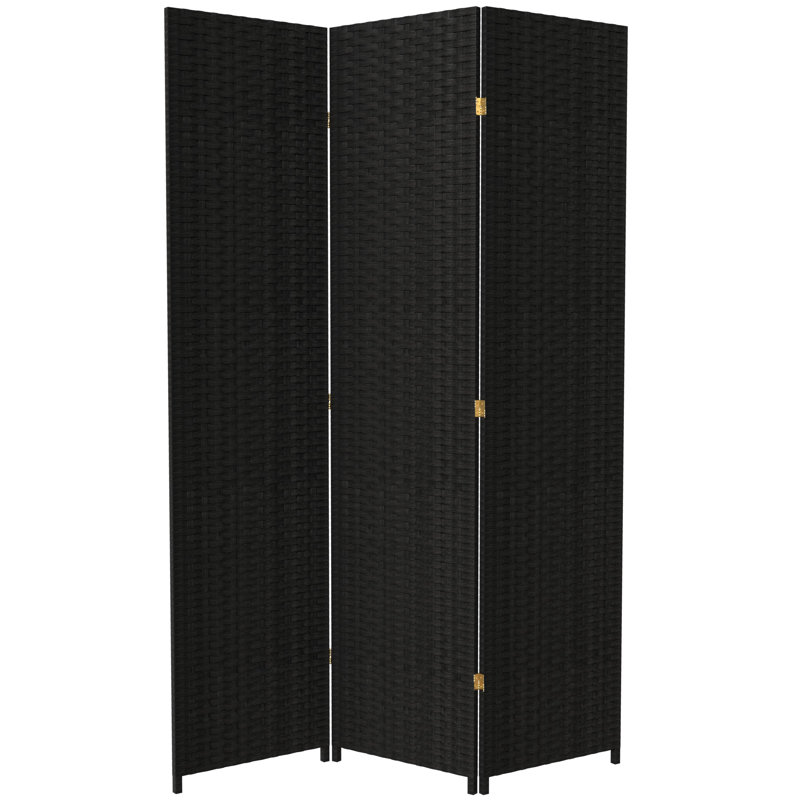 Amitis 7 pi. Cloison haute pliable en fibre tissée, 3, H 84 po x l 58,5 po x P 1 po, Noir