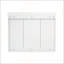 Armoire à miroir murale 35 pouces tout-en-un avec tablettes réglables, charnières à fermeture douce pour meuble-lavabo et rangement