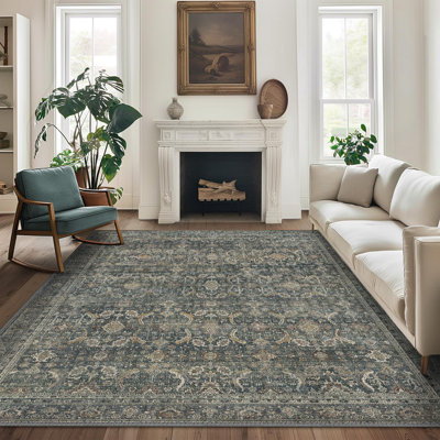 Tapis oriental lavable à la machine Abastos