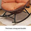 Chaise berçante décontractée Home-111685736-111685737