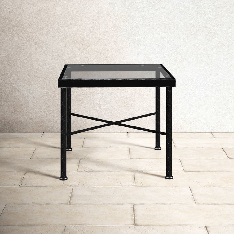 Lucier 21'' Glass Outdoor Side Table