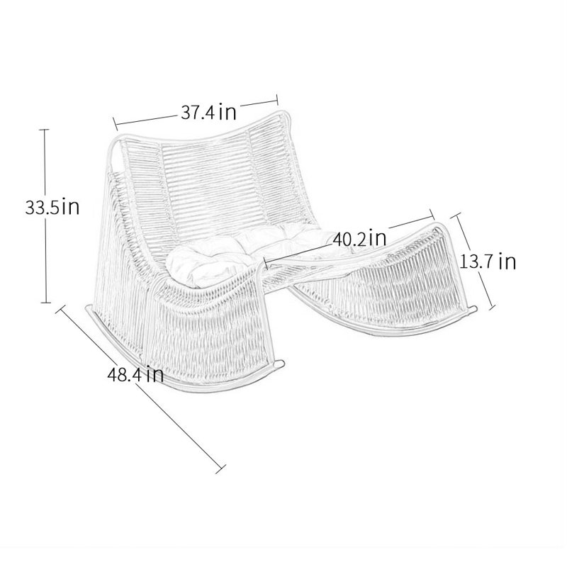 Chaise berçante Casual