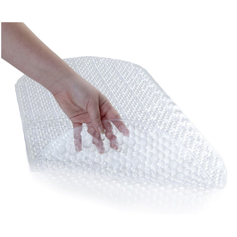 LeLand Bathtub Mat with Suction Cups, Clear