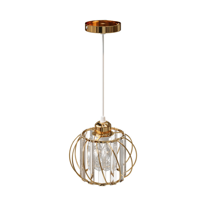 1 - Light Gold Dome Pendant