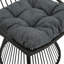 Chaise d'extérieur en osier à haut dossier ELAINE