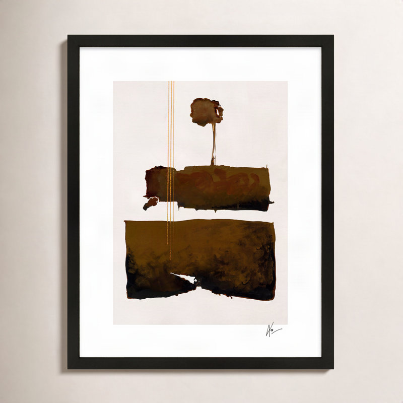Walk With Me By Lee Lessem - Framed Wall Art, 25" H x 20" W x 1.25" D, Black