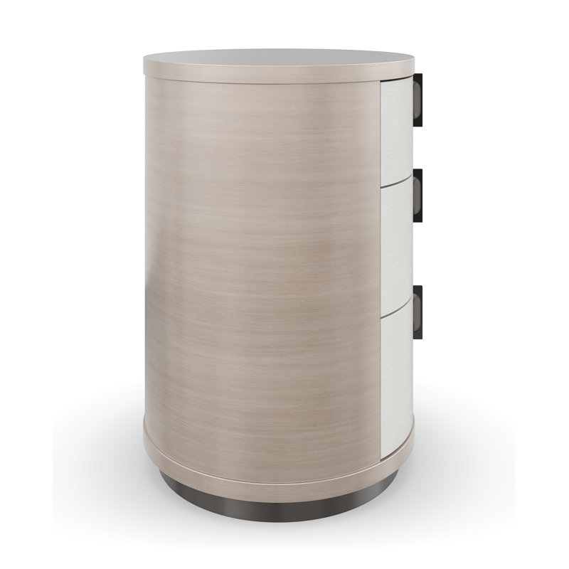 3 - Drawer Solid Wood Nightstand