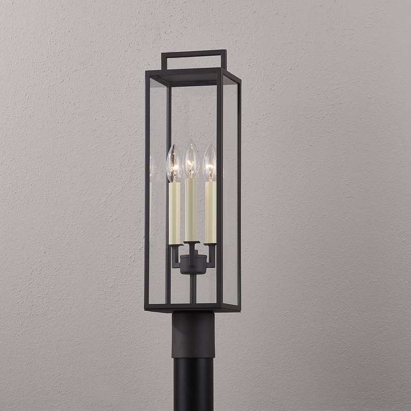 Beckham 3 Light Post, Textured Bronze
