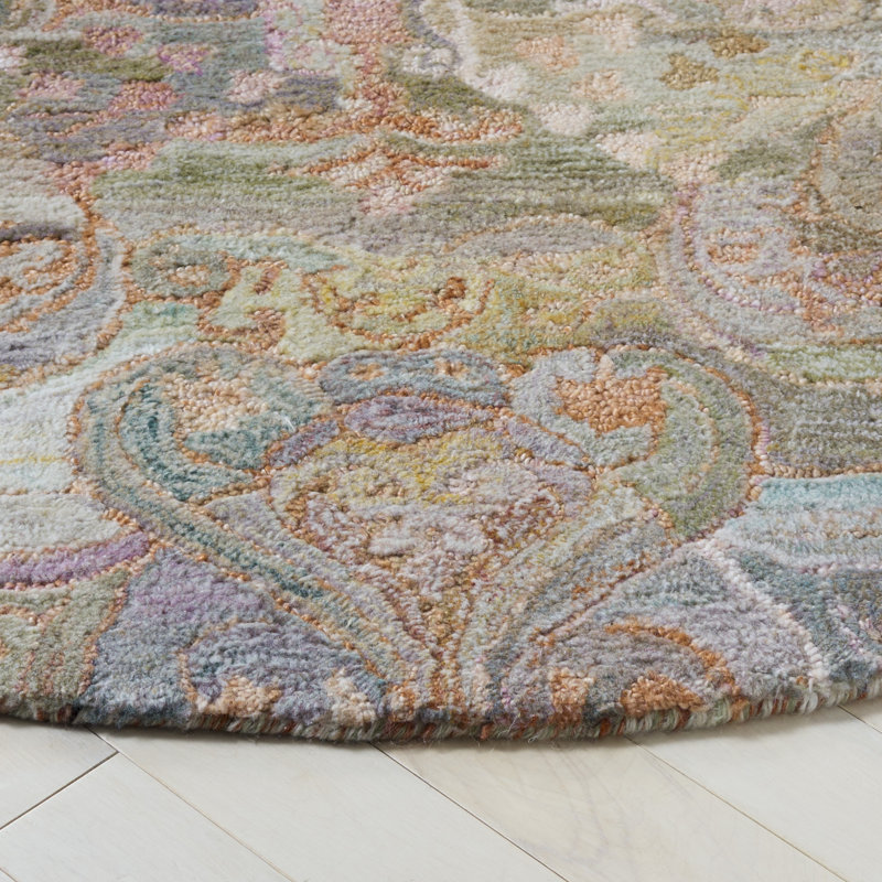 Marquee 105 Hand Tufted Performance Oriental Rug, Round 6'