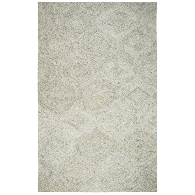 Tapis beige touffeté à la main Gaige, Rectangle 3 pi x 5 pi