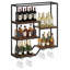 Wall Mounted Wine Bottle & Glass Rack
