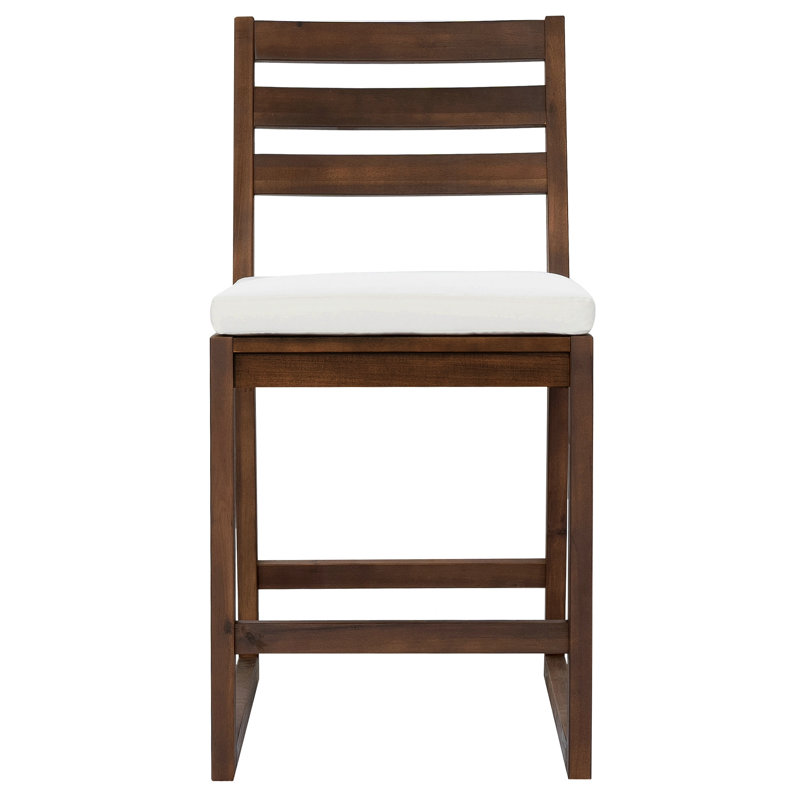 Ensemble de bar de patio rustique 5 pièces, ensemble de table de patio et chaises avec chaises ergonomiques, plateau de table à lattes en bois massif pour bord de piscine, balcon, cour arrière, porche