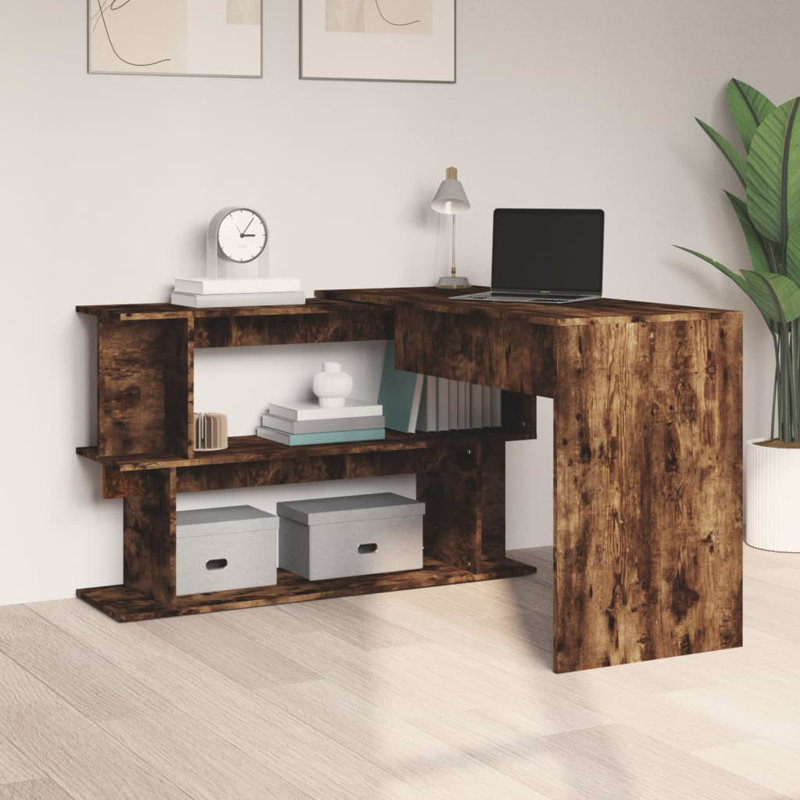 Anastazja Writing Desk, Smoked Oak