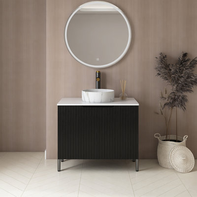30" Freestanding Bathroom Storage Cabinet Bathroom Vanity With Sink