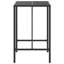Petrocelli Square Outdoor Bar Table , 70cm cm W 70cm cm D