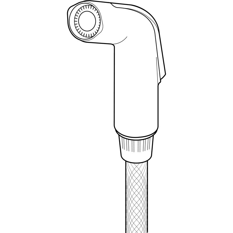 Side Sprayer, Brilliance Polished Brass