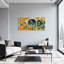 Arche florale artistique sur fond cosmique-348477250