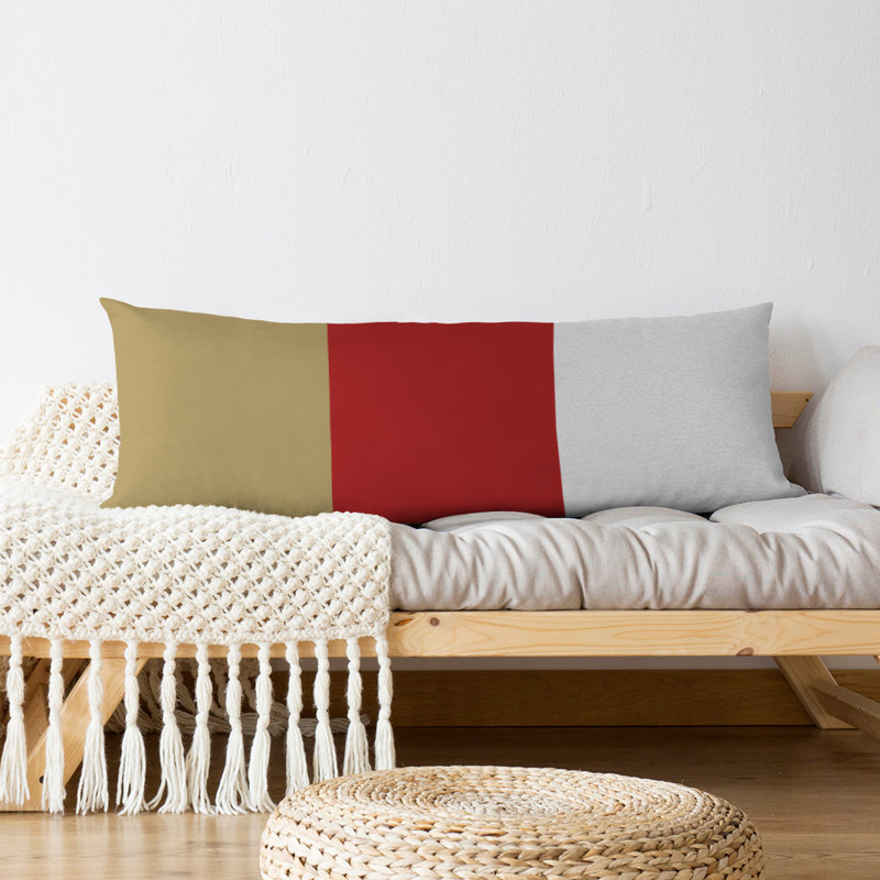 Polyester Medium Pillow, Red Accent, San Francisco Football