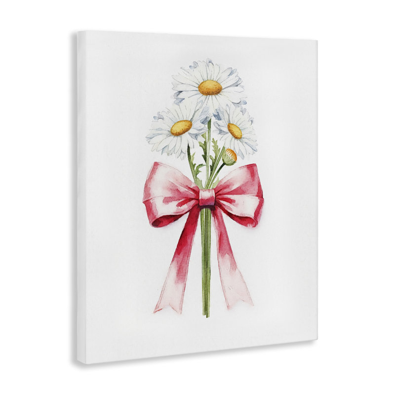 «Daisy Swathed Ribbon Canvas» par Amanda Greenwood, H 40 po x l 30 po
