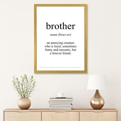«Brother Sens», reproduction d'art textuel