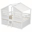 Lit mezzanine double avec toit-356320009