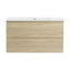 Meuble-lavabo mural 36 po avec lavabo en céramique 36 po, 2 tiroirs à fermeture en douceur, ensemble KD-1992615339
