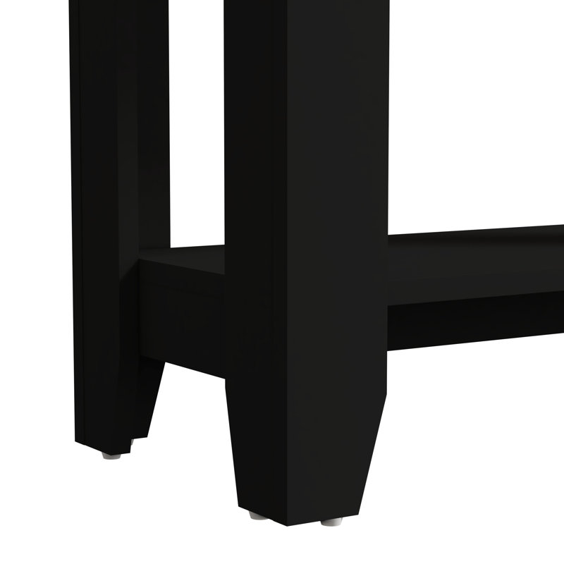 Korey Farmhouse Coordinated Living Room 3 Piece Furniture Set, Knotty Oak, Black