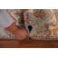 Tapis indien argenté gris Kazak 2x3