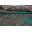 Tapis bleu traditionnel fait à la main 7 x 10