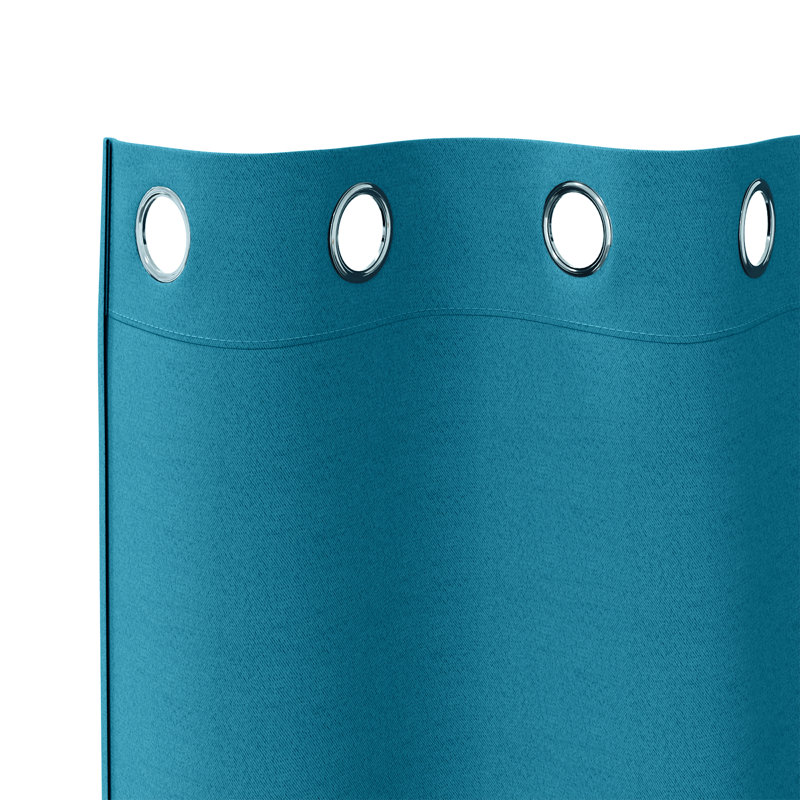 Tacorian Curtain Pair, Turquoise, 140cm Width x 260cm Drop
