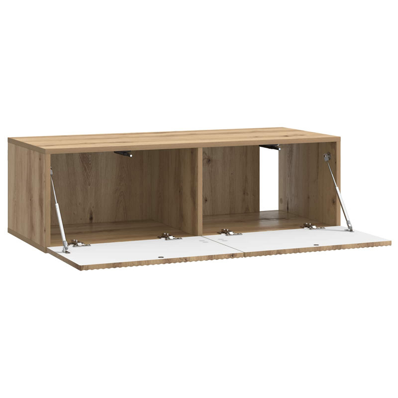 Unfinished TV Stand, Artisan Oak, 30cm H x 98cm L x 41cm W