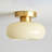 Glass Semi Flush Mount Beige-1031020560