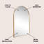 Elodie 24 in. W x 36 in. H Medium Arched Metal Framed Wall Mounted Bathroom Vanity Accent Mirror, Gold-1810512435-1778910247