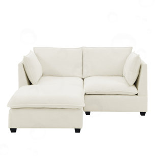 Chenille Sleeper Sofa Includes Ottoman