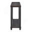 Tables de bout étroites avec tablette, ensemble de 2-948586898