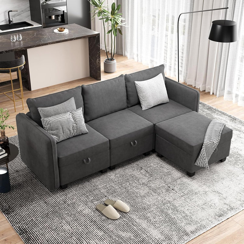 Canapé modulaire 3 pièces Jemiya
