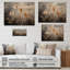 Moody Flower Meadows - Art mural en bois sur bois de pin naturel-101402884