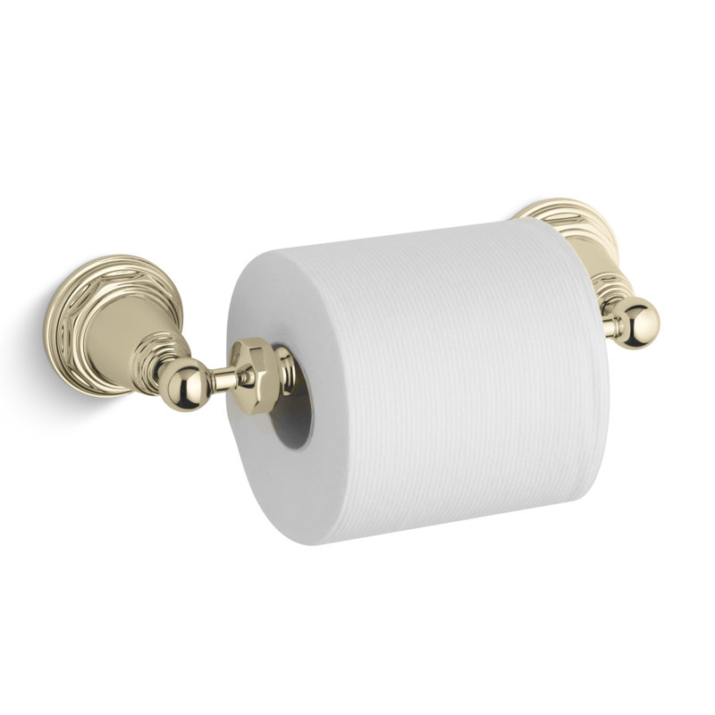 Pinstripe® Wall Mount Toilet Paper Holder, Vibrant French Gold