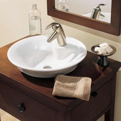 American Standard 17.75'' Ceramic Circular Bathroom Sink