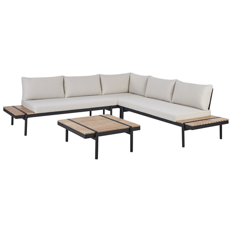 Bernardus Wicker 5 - Person Garden Lounge Set with Cushions