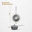 Tower T900215 Cerastone Pro 18cm Forged Aluminium Saucepan with Tempered Glass Lid, Non-Stick Coating, Graphite