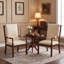 Ensemble de salle à manger extensible 3 pièces avec fauteuils à canette Alvares-1655447168