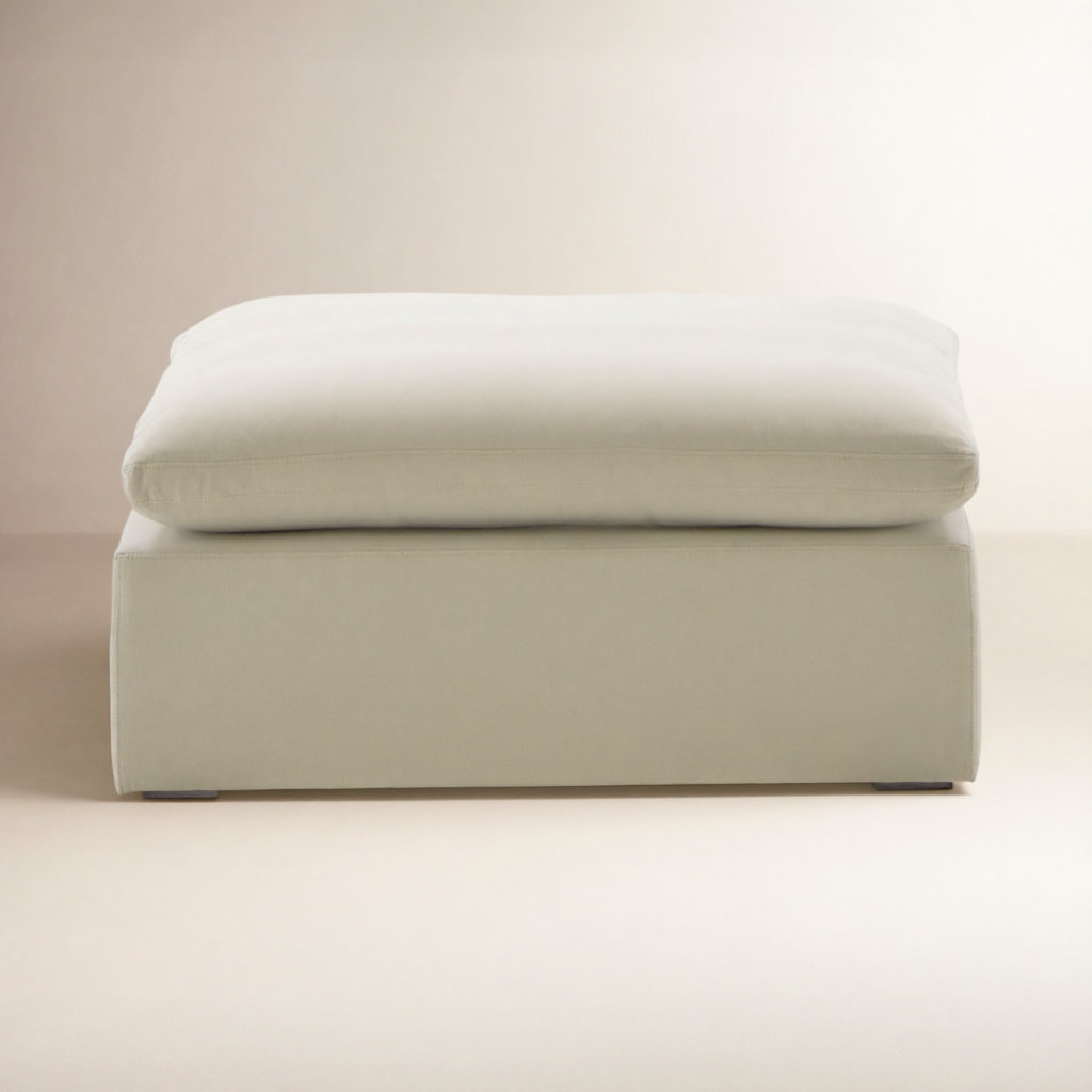 Calana 44" Ottoman, Almond