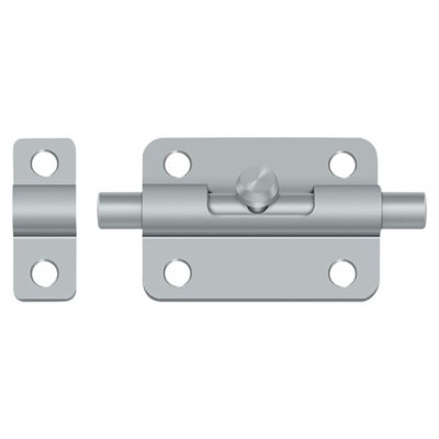 Deltana 3BBU26D 3" Barrel Bolt; Satin Chrome Finish