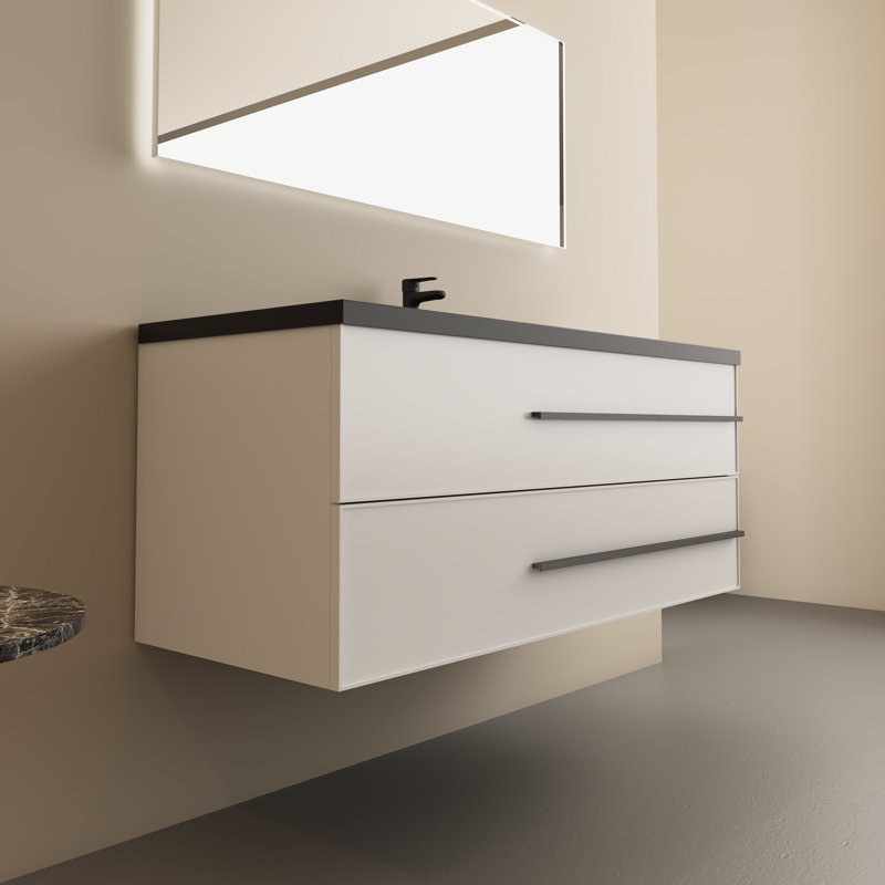 47.2'' Single Bathroom Vanity with Resin Top