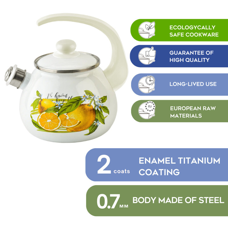 Kettle with Whistle Lemon 2.7-qt.